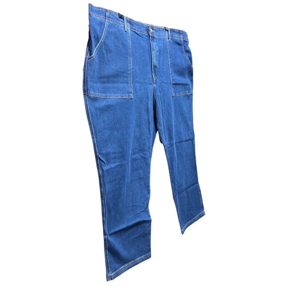 Knox Rose- Women's High-Rise Jeans Elastic Waistband Relaxed At Hips & Thighs-3X - Picture 13 of 14